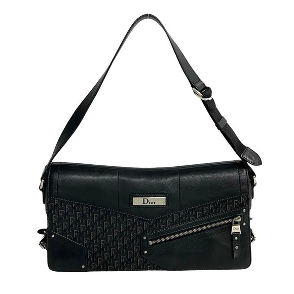 DIOR Black Leather Shoulder Bag - Picture 1 of 8